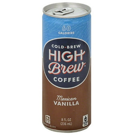 High Brew Cold Brew Mexican Vanilla Coffee, 8 fl oz, (Pack of 12)