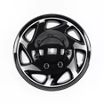 thumbnail image 4 of Huimart 16" Wheel Hubcap, Premium Heavy-Duty, Gloss Black, Fits Ford E350 E450 Econoline Van 1997-2023, 4 Pieces Pack, 4 of 7