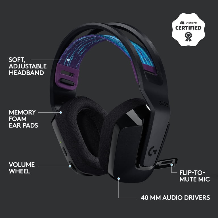 Free Shipping! Logitech Wireless Gaming Headset Lightspeed 40mm