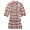 No Boundaries - Juniors Plaid Shirtdress