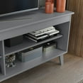 thumbnail image 2 of Madesa TV Stand Unit with 4 Shelves and Cable Management for 55, 65 Inch Media 1 Storage Gaming Media Console Living Room and Bedroom Entertainment Center Modern Wooden Television Cabinet - Grey, 2 of 7