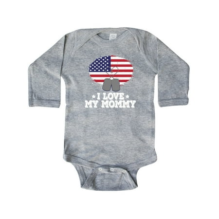 

Inktastic Military I Love My Mommy Gift Baby Boy or Baby Girl Long Sleeve Bodysuit