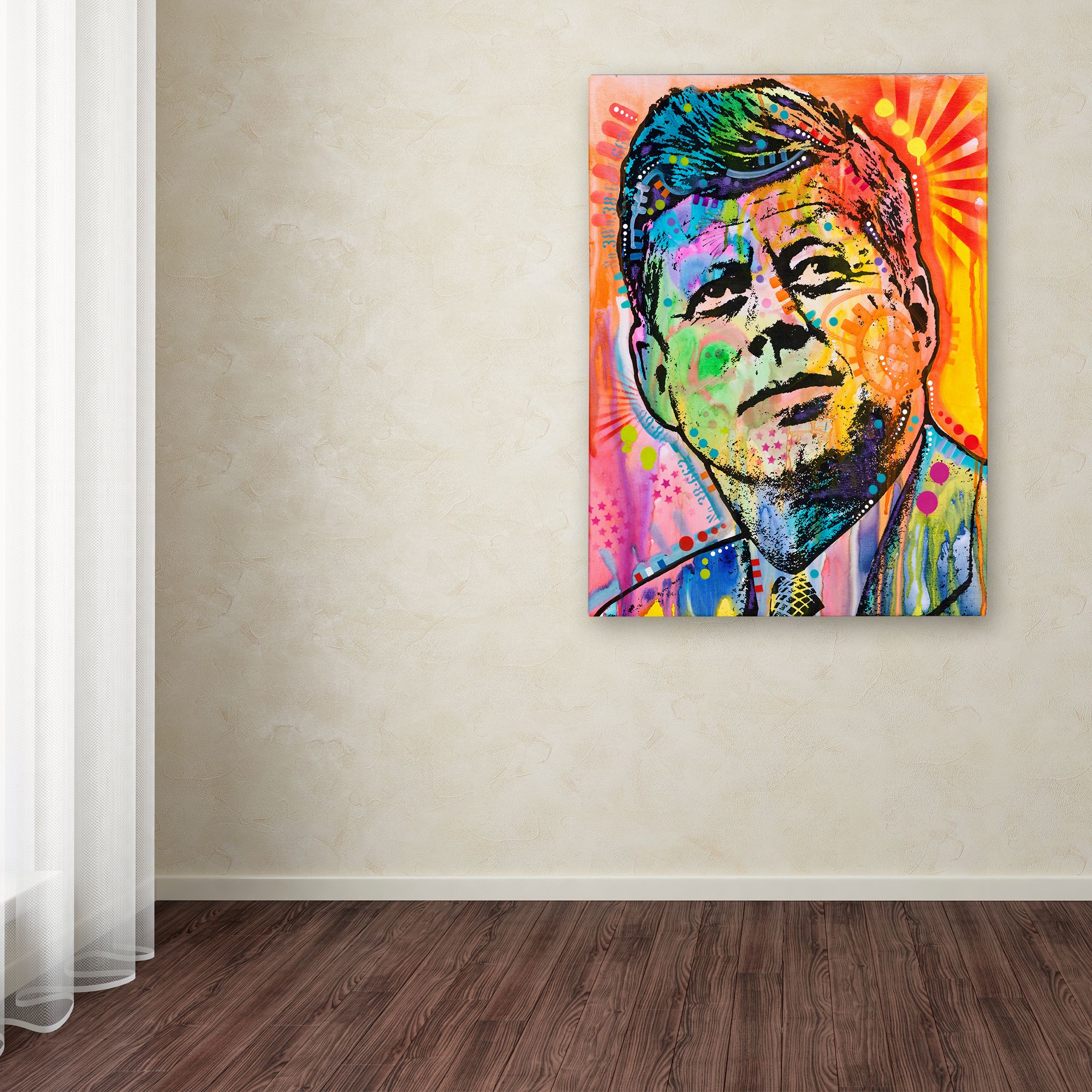 Trademark Fine Art 'JFK' Canvas Art by Dean Russo