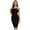 Black, variant on Slash Feathers Sexy HL Bandage Dress Club Strapless Celebrity Knee Length Bodycon Black