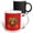 Multicolor, variant on 3drose, Impressive Mystic Snake Head. Chinese Zodiac 2025. Red, Yellow Amulet, 11oz Two-tone Yellow Mug