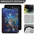 thumbnail image 4 of Yuyamidu Owl RV Door Window Shade 17 x 26 Blue Camper RV Window Shade Travel Trailer Motorhome Sun Shade Accessories Collapsible RV Skylight Cover with Hook and Loop, 4 of 7