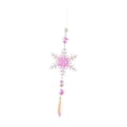 thumbnail image 4 of Campanas de viento de cristal artificial con forma de copo de nieve navideño y cadena Estilo C, 4 of 9