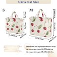thumbnail image 2 of FORMRS Womens Corduroy Tote Bag Crossbody Shoulder Handbag with Pocket, Beige Cherry, 2 of 7