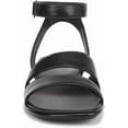 thumbnail image 3 of Naturalizer Women's Effie Square Toe Block Heel Flat Sandal Black 7M, 3 of 5