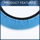 thumbnail image 5 of Funda de volante de coche Unique Bargains de 14.6" a 15" de cuero sintético azul 1 pieza, 5 of 6