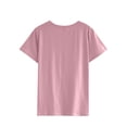 thumbnail image 4 of Nlife Women Heart Graphic Round Neck Short Sleeve Tee Shirt, 4 of 5