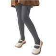 thumbnail image 5 of HAiming Toddler Girls Stretch Athletic Leggings Winter Solid Color Casual Elastic Waist Thicked Warm Pantyhose Pants, 5 of 7