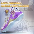 thumbnail image 3 of BINQER Zapatillas de baloncesto de caña alta for hombre con amortiguación de malla transpirable y suela antideslizante., 3 of 6