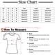 thumbnail image 2 of ICHUANYI Clearance Fashion Women's Spring Printed Mid-length Sleeves Round Neck Casual Tee Tops(Red, XL) ICHUANYI WER2023081116585, 2 of 5
