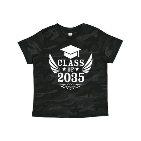 

Inktastic Class of 2035 with Graduation Cap and Wings Gift Toddler Boy or Toddler Girl T-Shirt