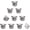 12x13x10mm, variant on 10pcs 2mm Hole Stainless Steel Bulldog Beads Charms Pug Dog Pitbull Puppy Pet Head Bead Spacer Beads Antique Silver European Charm for Necklace Bracelet Pendants Jewelry DIY Accessories