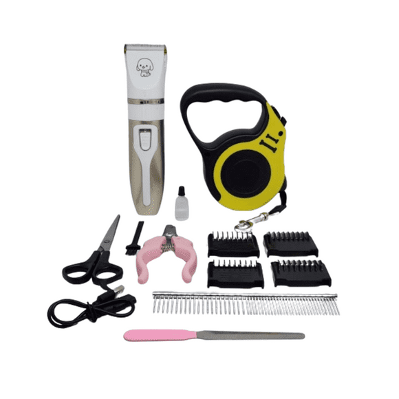 Kit Para Mascota Correa Y Rasuradora De Regalo 1 Dispensador De Alimentos