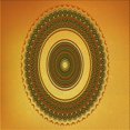 thumbnail image 1 of Ahgly Company Indoor Square Patterned Mahogany Brown Area Rugs, 4' Square, 1 of 6