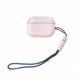 thumbnail image 1 of Audífonos Estuche elástico inalámbrico para auriculares Cordón de cuerda colgante para Apple AirPods Pro Gen 2 (Cuerda con estuche rosa claro) Universal Accesorios Electrónicos, 1 of 7