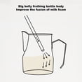 thumbnail image 3 of Professional Milk Pitcher 450ml, Stainless Steel Frothing Cup With Drip Free , Visually AppealingTool, Versatile For Frothing, Water, 3 of 8