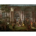 thumbnail image 3 of Jean Baptiste Vanmour 14x12 Black Modern Framed Museum Art Print Titled - The Murder of Patrona Halil and His Fellow Rebels (C. 1730 - C. 1737), 3 of 5