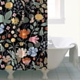 thumbnail image 4 of Pioneer Flower Floral Print Pattern Shower Curtain 72"x72" ,Bathroom Decorative Shower Curtains Set with 12 Hooks,Modern Waterproof Washable Shower Curtain, 4 of 6