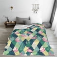 thumbnail image 5 of Salouo Flamingo Print Bed Blankets,Flannel Blanket Comfortable Air Conditioning Blanket Lightweight Blanket for Sofa Bed Travel & Couch -80"x60", 5 of 8