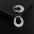 thumbnail image 5 of Alexcraft 925 Sterling Silver Post Hoop Earrings for Women Hollow Oval Hoop Earrings Hypoallergenic U Shaped Hoops Earring for Jewelry Gifts, 5 of 6