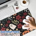 thumbnail image 4 of Long Mouse Pads for Desk,Halloween Floral Ghosts Pattern Desk Mats on Top Of Desks, Desk Mouse Pad Extra Large with 3mm Non-Slip Base and Stitched Edge for Gaming,Office,Work,Home 31.5x11.8in, 4 of 5