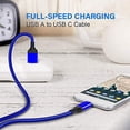 thumbnail image 3 of Cable USB-C Akoada, paquete de 3 (3 m+2 m+1 m) de nailon trenzado, azul, 3 of 7