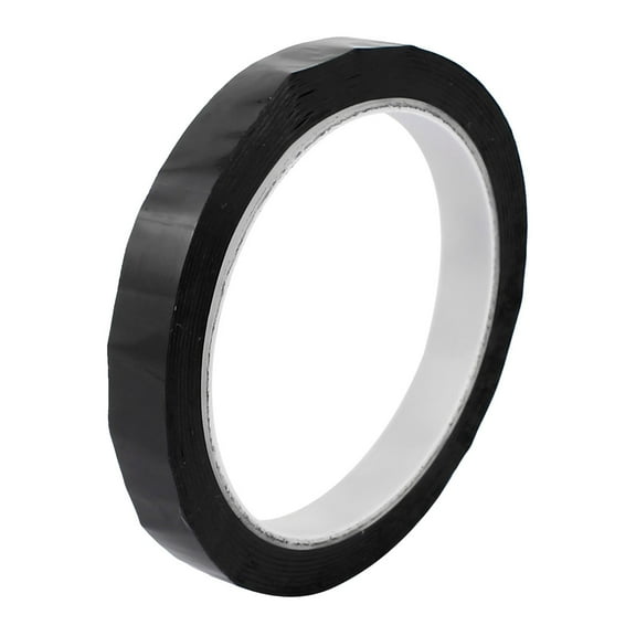 12mm One Sided Strong Self Adhesive Tape 50M Length Retardant Black