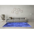 thumbnail image 3 of Ahgly Company Indoor Round Oriental Blue Industrial Area Rugs, 8' Round, 3 of 4