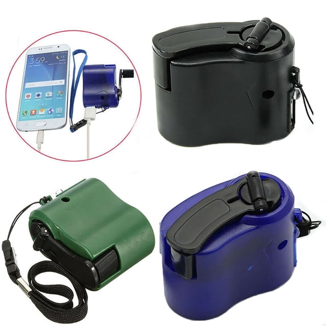 Cargador de teléfono manual con manivela USB Welling, generador de emergencia para actividades al aire libre, senderismo y acampada.