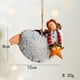 thumbnail image 1 of Handmade Painted Angel Santa Claus Snowman Iron Christmas Decors Hanging Pendants Xmas Tree Drop Ornaments Festival Supply Gifts, 1 of 5