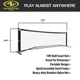 thumbnail image 2 of Athletic Works Easy Set up Half-Court Portable Pickleball Net, Interlocking Steel Frame for Quick and Easy Assembly, Durable Nylon Net, Includes Convenient Storage Bag, 10ft Net, 2 of 7