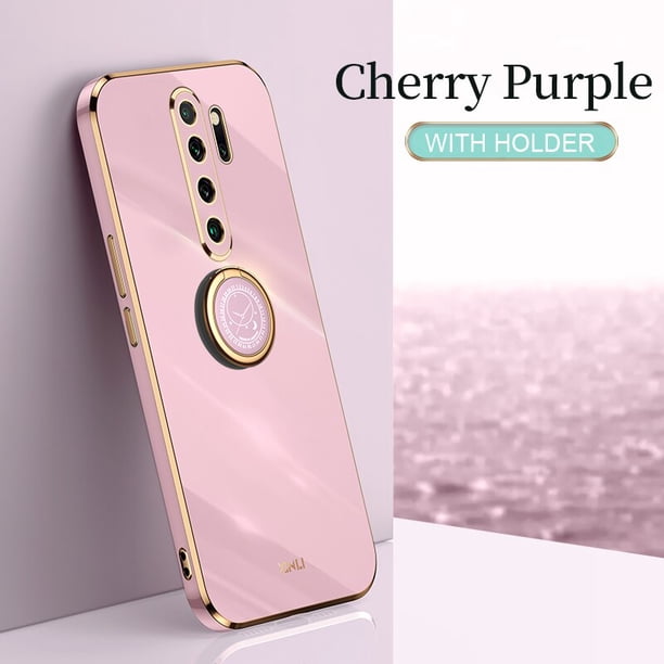 Funda de teléfono con marco dorado cuadrado para Xiaomi Redmi Note 8 2021 New 9 S Note8 8T Note9 Pro 9s 9T 9A 9AT, funda de silicona suave Tan Jianjun unisex