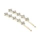 thumbnail image 1 of Ofertas Únicas 1 Par de Clips para el Cabello con Flor y Perla Falsa en Tono Plateado y Blanco, 1 of 5