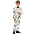 thumbnail image 2 of Xoenoiee Dog Paw Print Boys Suits 2 Piece Formal Suit Set Slim Fit Formal Dress Clothes Ring Bearer Outfit for Kids, 13-14 Years, 2 of 7