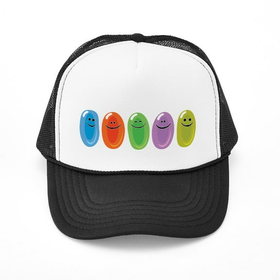 CafePress - Jelly Beans - Adjustable Unisex Printed Trucker Hat with Mesh Back