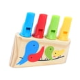 thumbnail image 1 of 1 silbato de madera con forma de pájaro de dibujos animados, instrumento musical, sonido de silbido, juguete para niños., 1 of 7
