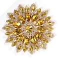 thumbnail image 1 of Rhinestone  Flower Brooches Pins, High-definition Translucent Removable Fashion  Glass Rhinestones Decoration, For DIY Clothes Shoe Bag, 1 of 8