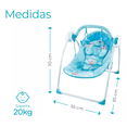 thumbnail image 4 of Silla Mecedora Para Bebes Columpio Control Remoto Mosquitero Azul, 4 of 5