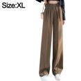 thumbnail image 2 of Pantalones Palazzo para mujer, pantalones casuales de cintura alta con elástico dividido y pierna ancha para mujer, 2 of 6