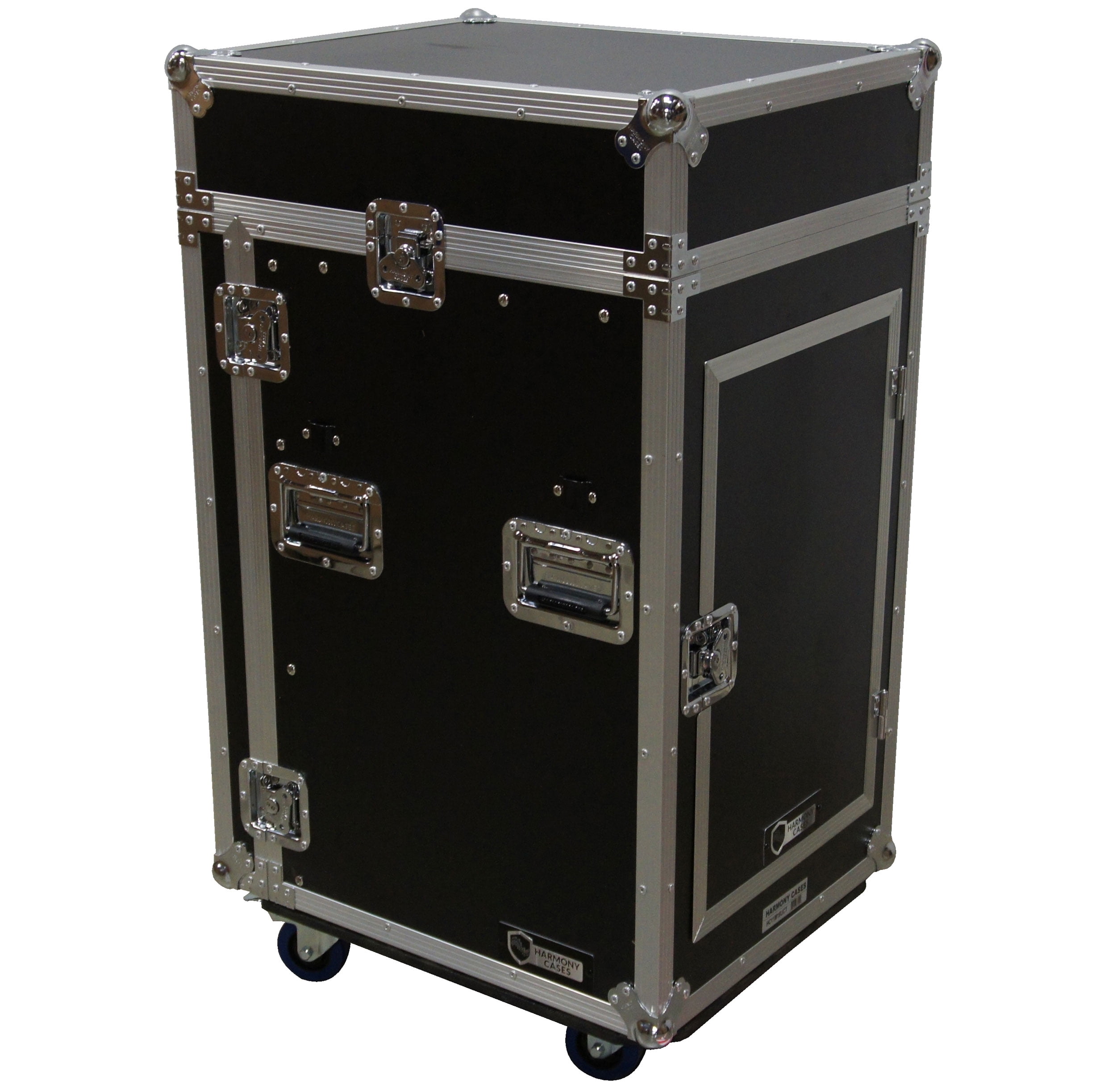 Harmony HC11M16UCT Flight 11U Slant Top Mixer Case 18U Vertical Rack with Table