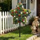 thumbnail image 4 of Árbol topiario patriótico en forma de estrella: decoración artificial impermeable para exteriores, ideal para el 4 de julio y el Día de los Caídos. Perfecto para la puerta principal, el porche, el, 4 of 6