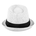 thumbnail image 4 of WESTEND Unisex Short Brim Fedora - Hats for Men & Women + Panama Hats & Straw Hats, 4 of 7
