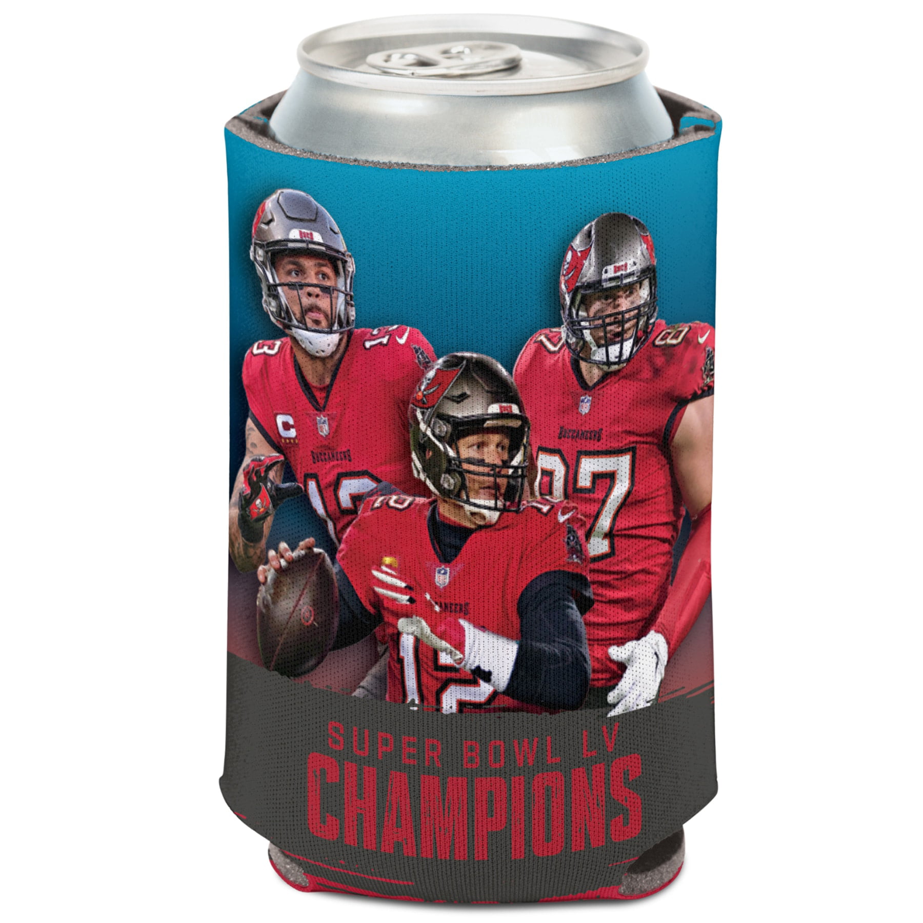 Tampa Bay Buccaneers WinCraft Super Bowl LV Champions 12oz. Player Can  Cooler