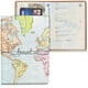 thumbnail image 1 of 2 Piezas Porta Pasaporte de Viaje - Estuche con Solapa y Cierre Elástico - Protector para Pasaporte o Tarjeta de Identificación - Mapa Mundial de Viaje con Efecto 3D, 1 of 5