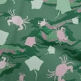 thumbnail image 1 of oneOone Tissu en Viscose Chiffon Vert Matériel de Robe de Mer Tissu Imprimé Tissu au Mètre 42 Pouces de Large, 1 of 4