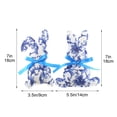 thumbnail image 3 of Decorations Blue and White Porcelain Fabric Rabbit Ornament, Easter Decoration for Holiday Party Table Centerpiece Rkxzt, 3 of 8